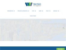 Tablet Screenshot of nvimmigration.ca